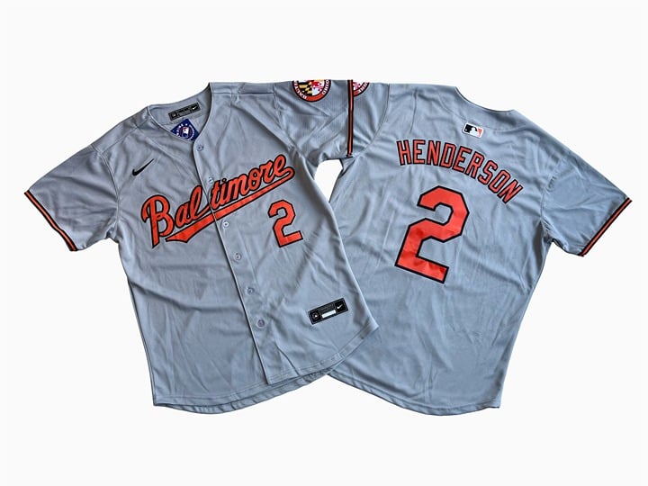 Men's Baltimore Orioles Gunnar Henderson Gray Limited Player Jersey Size:XXL