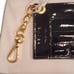 FRAME Black Cardholder with Gold Chain