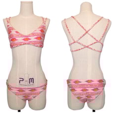 Frankies Bikinis Kaia Set Sherbet Pink Sz Large