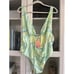 River Island Green Bright Strappy Wrapover Swimsuit size 14 NWT NEW