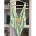 River Island Green Bright Strappy Wrapover Swimsuit size 14 NWT NEW