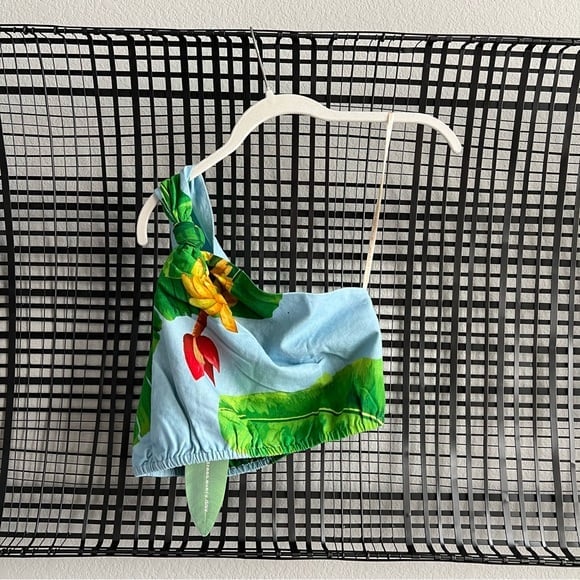 Farm Rio fresh bananas one shoulder top