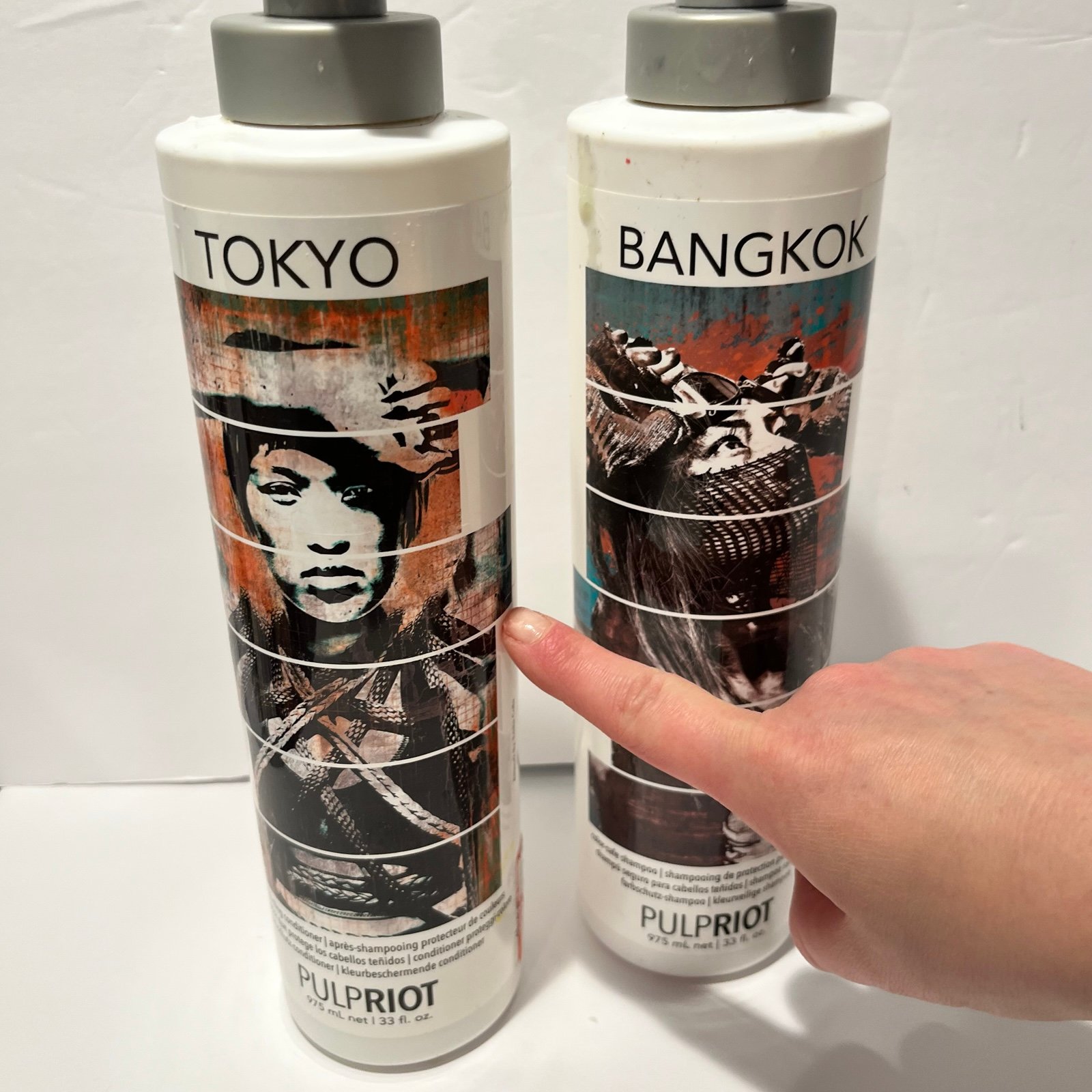 Pulp Riot 3/4 Bangkok Color-safe Shampoo 1/2 Tokyo Color-safe Conditioner 33 oz