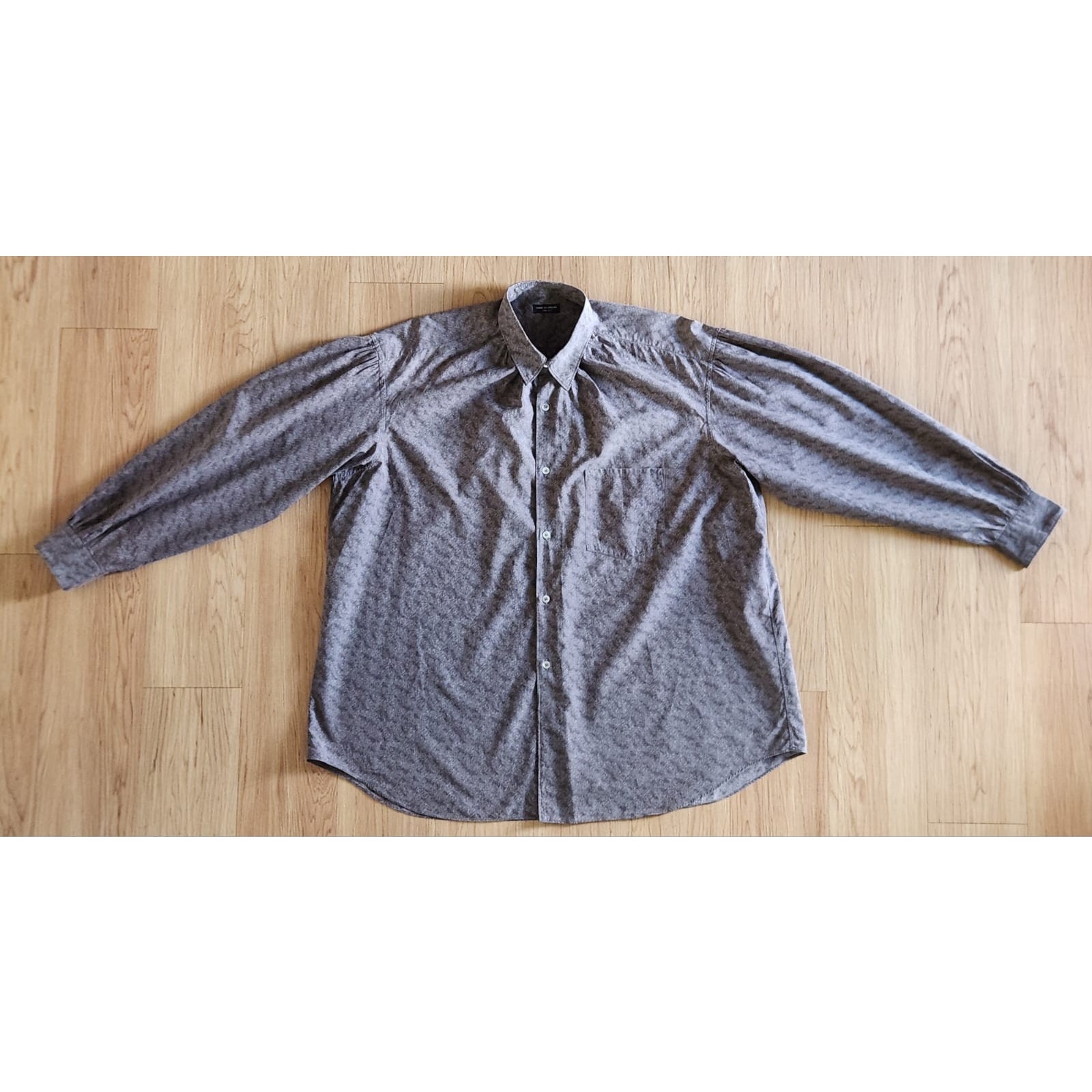 VINTAGE COMME DES GARCONS HOMME PLUS BROWN LONG SLEEVE BUTTON UP SHIRT