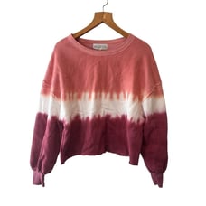 Wildfox NWT Distressed Tie Dye Comfy Sweatshirt Size Small