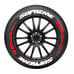 Car Permanent Tire Lettering Sticker SUPREME 1.06 14 -22 8 Sets Wheel Decal