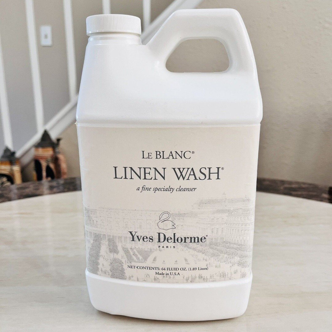 Le BLANC Linen Wash Fine Specialty Cleanser 64oz Yves Delorme Paris Made in USA