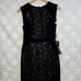 Adrianna Papell Lace Overlay Block Black Sleeveless Sheath Dress Size 4 NWT 140