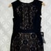 Adrianna Papell Lace Overlay Block Black Sleeveless Sheath Dress Size 4 NWT 140