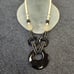 Vintage black onyx pendant necklace necklace