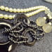Vintage black onyx pendant necklace necklace