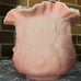 (VTG) Fenton Glass Rose Satin Custard Glass Vase