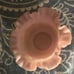 (VTG) Fenton Glass Rose Satin Custard Glass Vase