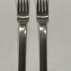 2 Retroneu SCAN Dinner Forks 7-5/8 Stainless