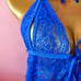 Royal blue lingerie set