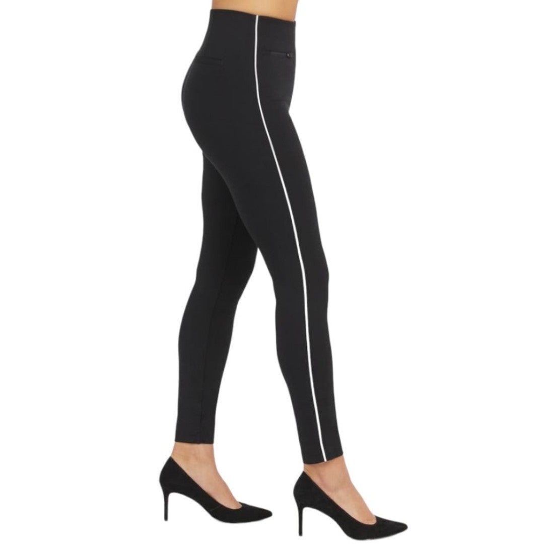 Spanx The Perfect Pant Piped Ankle Skinny Pants Black Size M Women's 128