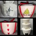 Set of 3 OG Watercolor Rae Dunn Holiday Measuring Cup Bundle