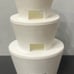 Set of 3 OG Watercolor Rae Dunn Holiday Measuring Cup Bundle