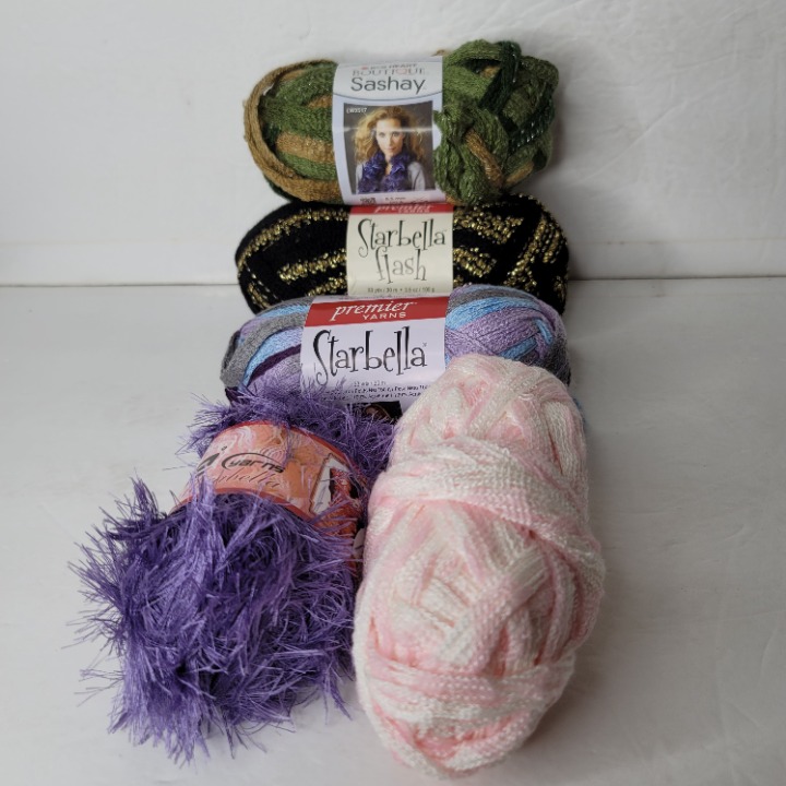5 Starbella Ice Premier Yarns Variegated Skeins Mixed Colors See Description Sta