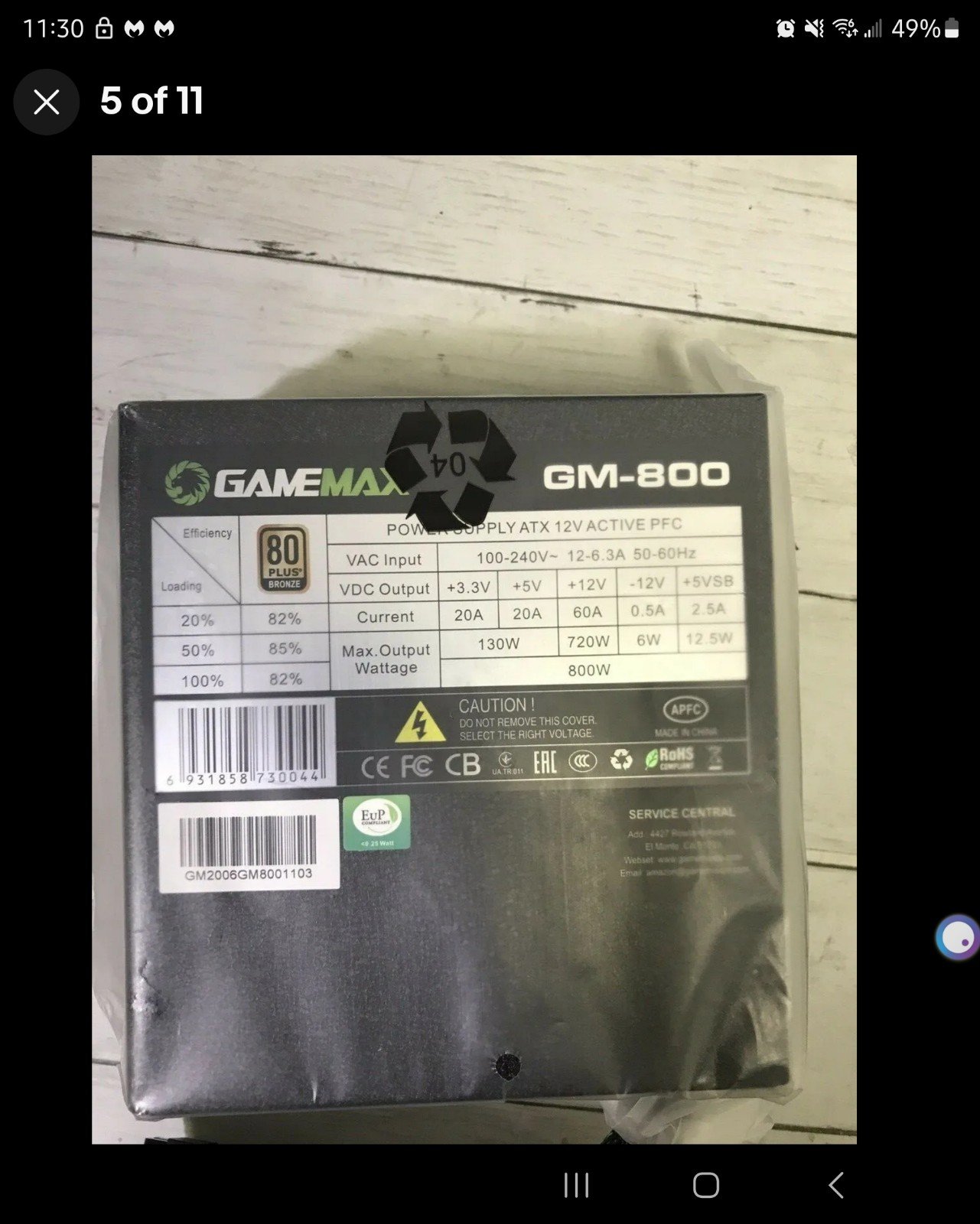 Gamemax gm800