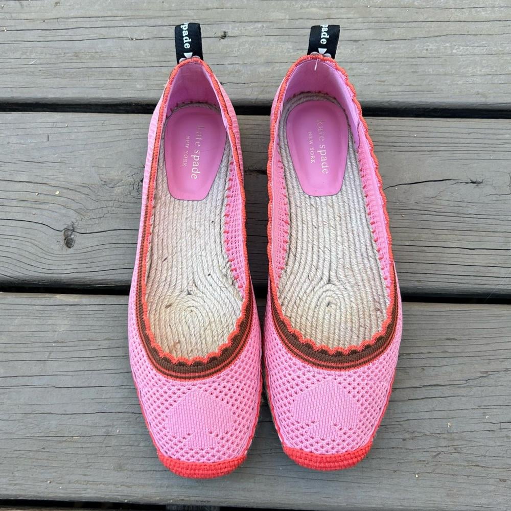 Kate Spade Knottingham Pink Knit Espadrille | Size 9.5