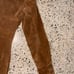 Margaret Godfrey Brown Suede Leather Floral Embroidered Coat Womens Size 6