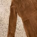 Margaret Godfrey Brown Suede Leather Floral Embroidered Coat Womens Size 6