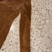 Margaret Godfrey Brown Suede Leather Floral Embroidered Coat Womens Size 6