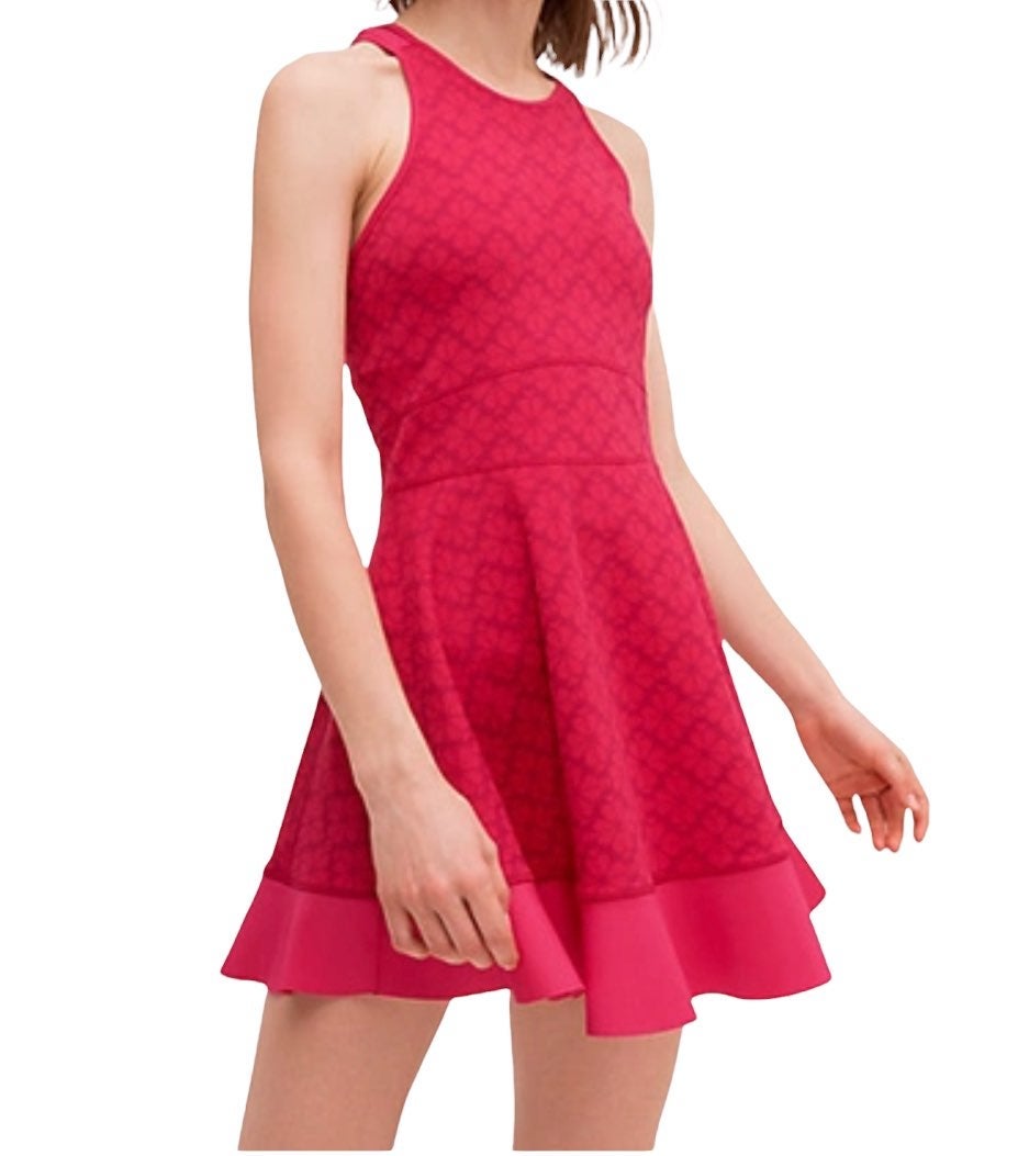 Brand New!! Kate Spade Jacquard Tennis Dress In Pink