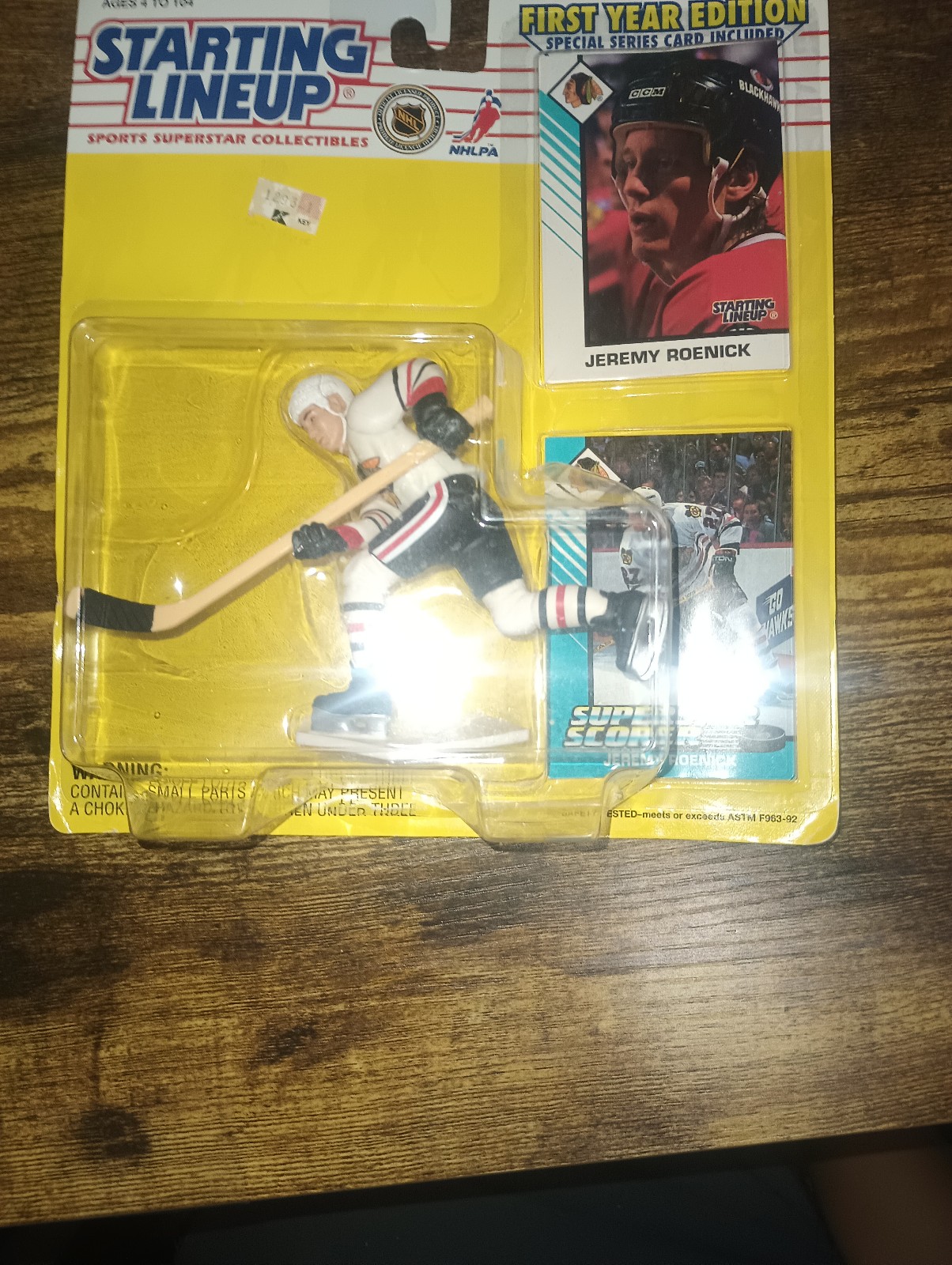 Jeremy Roenick Starting Lineup Hockey 1993 Sealed Vintage Blackhawks NHL SLU