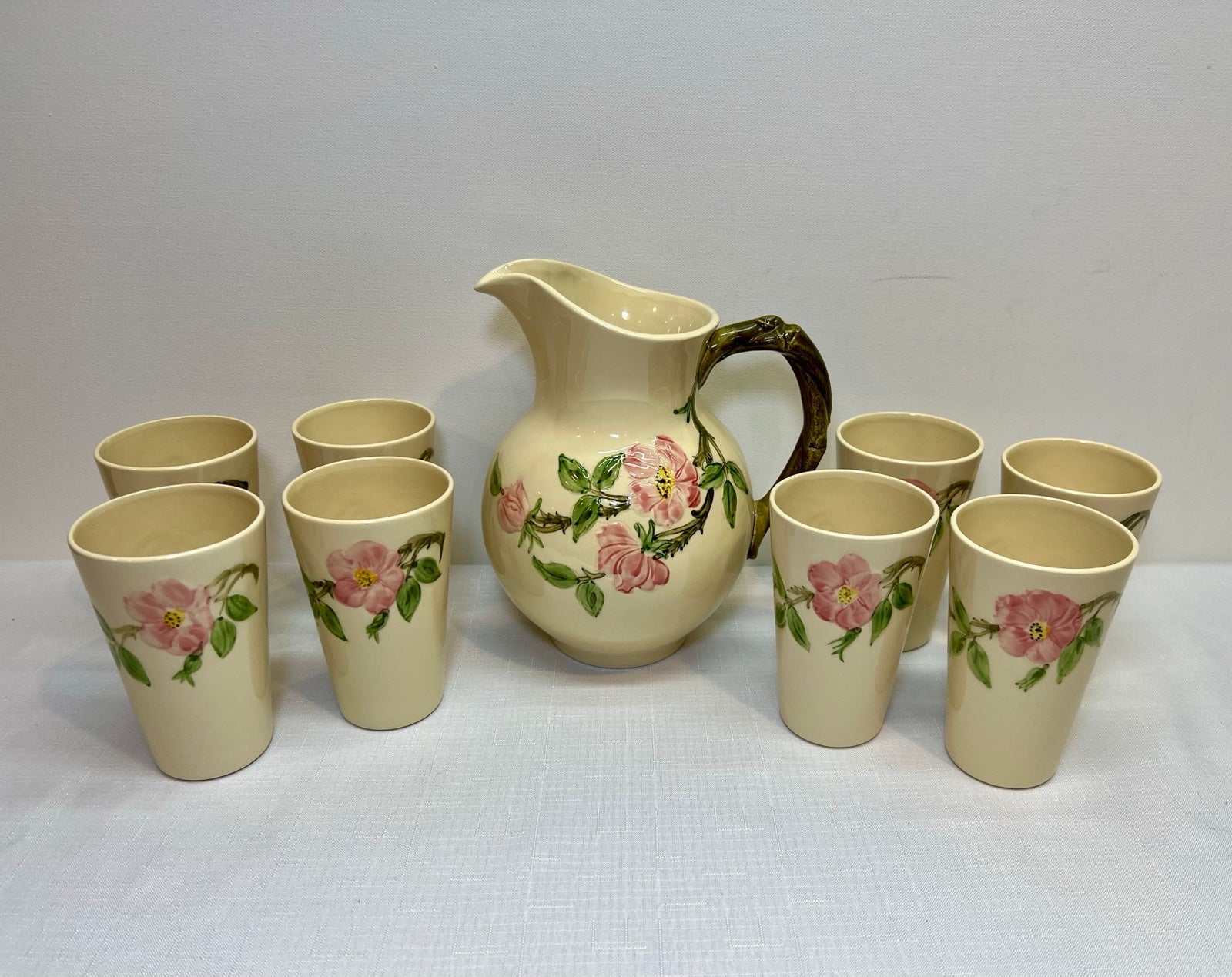 Franciscan Desert Rose Pitcher & Tumbler Set - 9pc