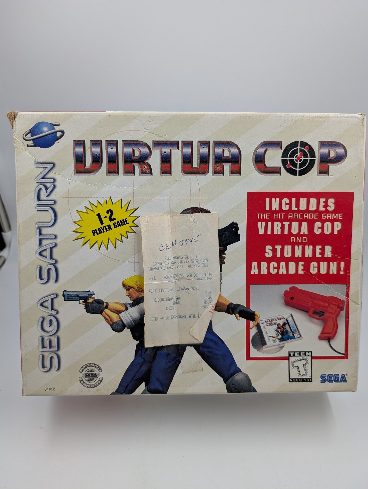 Sega Saturn Virtua Cop Stunner Arcade Gun Bundle SEGA Video Game