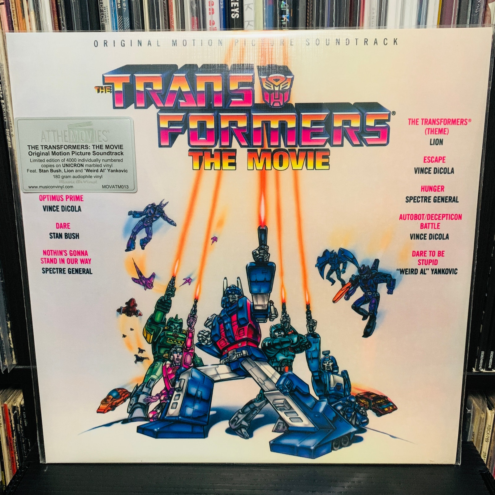 Transformers: The Movie Original Soundtrack Unicorn Marbled Vinyl LP New Sealed