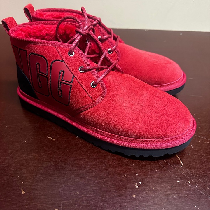 UGG Mens Neumel Graphic Outline 1130715 Round Toe Chukka Boot Size US 12