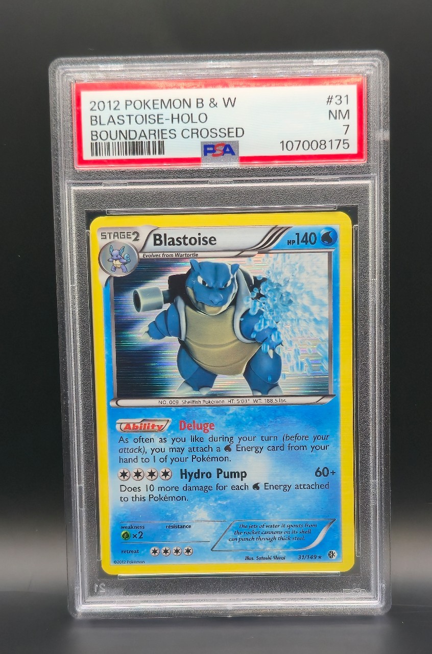 2012 Pokémon B&W Blastoise-Holo Boundaries Crossed (PSA 7)
