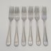Set of 6 Lenox Tudor Bead Augusta 18/10 Stainless 7 1/8 Salad Forks Flatware