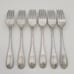 Set of 6 Lenox Tudor Bead Augusta 18/10 Stainless 7 1/8 Salad Forks Flatware