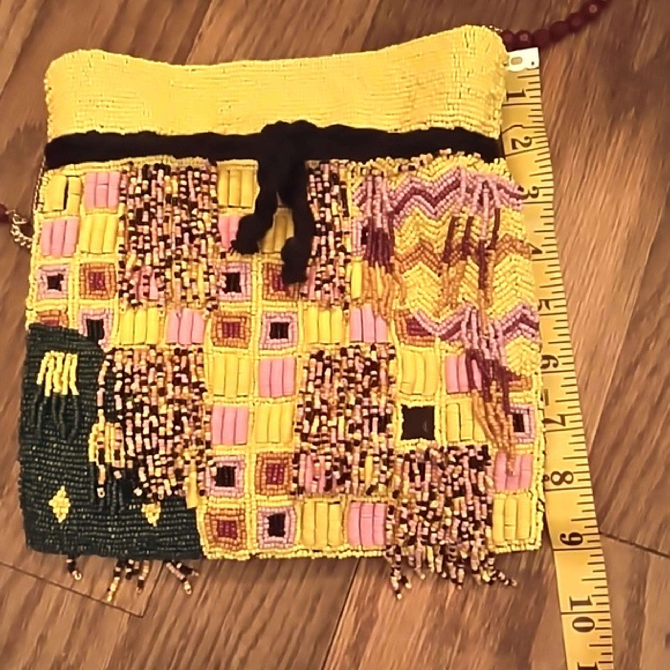 Women's NWOT fully beaded colorful crossbody bag by Zara