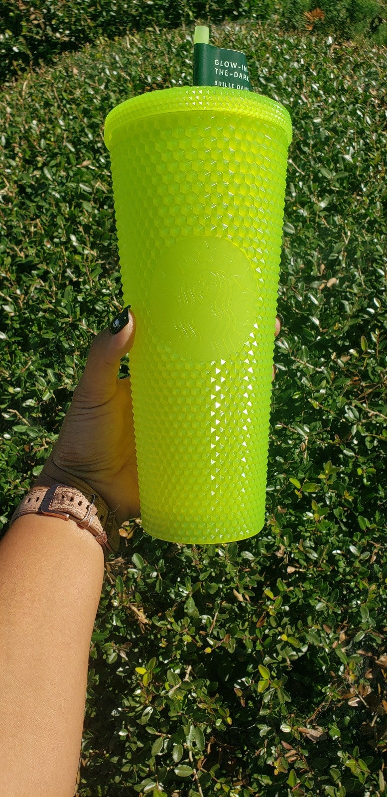 Starbucks glow in the dark studded tumbler