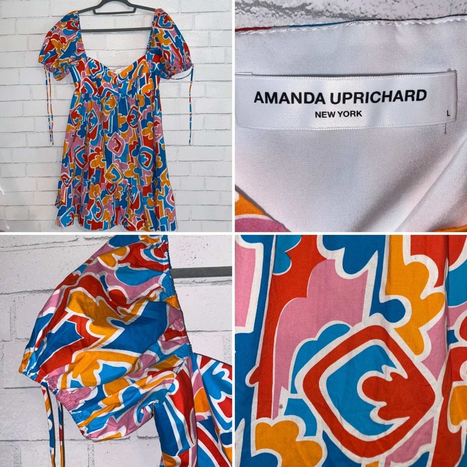 Amanda Uprichard 250 Sicily Dress Large EUC
