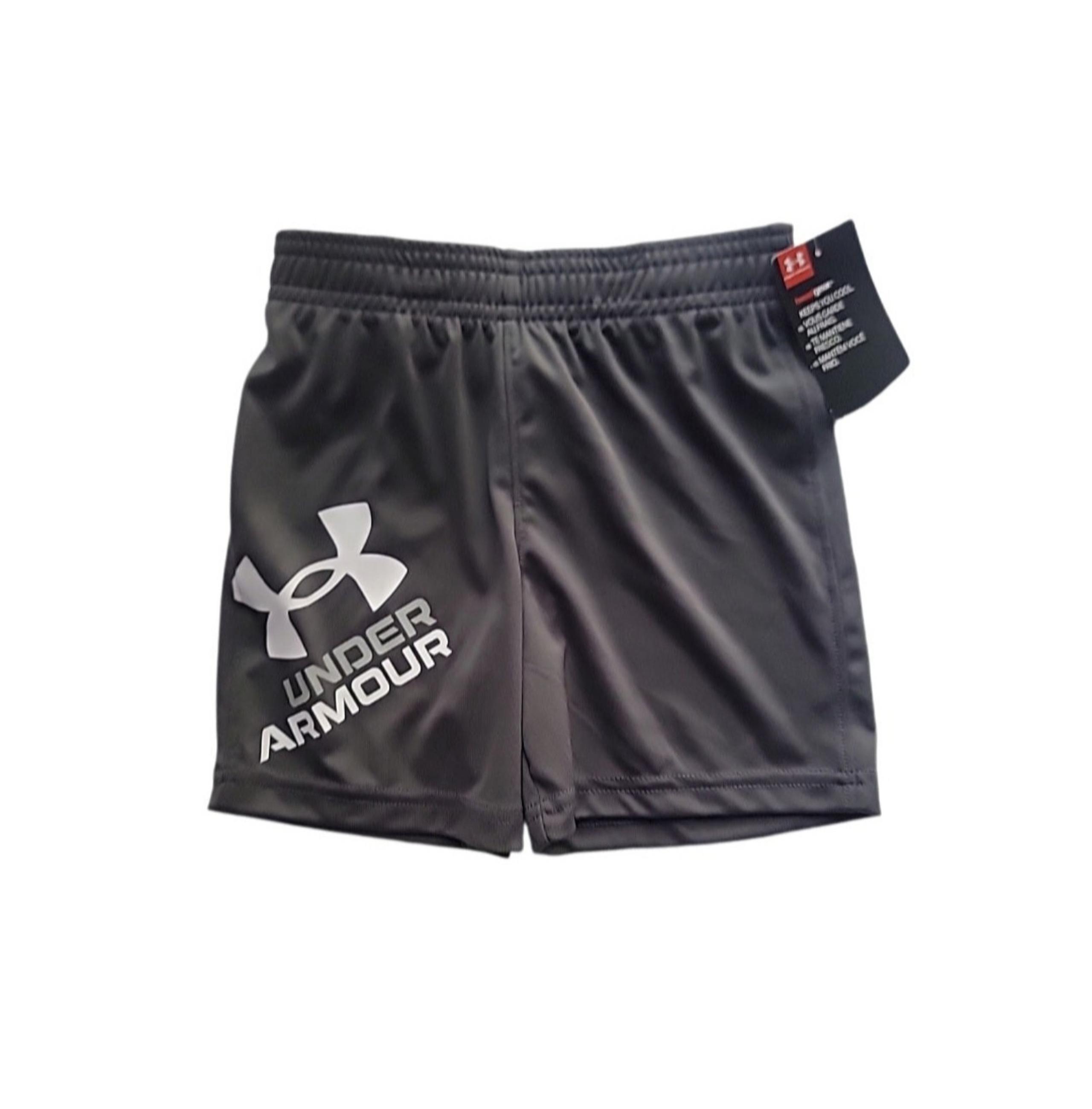 Under Armour Pitch Gray Shorts for Toddler Boys Size 2t