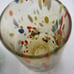CC Zecchin style Murano Italy set of 2 rainbow confetti milifiori glasses