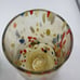 CC Zecchin style Murano Italy set of 2 rainbow confetti milifiori glasses