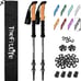 Trekking Poles for Hiking and Walking - Lightweight 7075 Aluminum grey