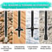 Trekking Poles for Hiking and Walking - Lightweight 7075 Aluminum grey