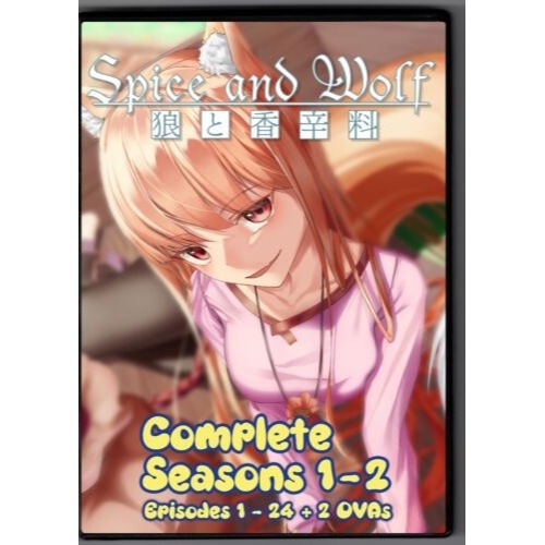 Spice and Wolf Episodes 1 - 24 + 2 OVAs English Dubbed 2 Seasons Anime DVD