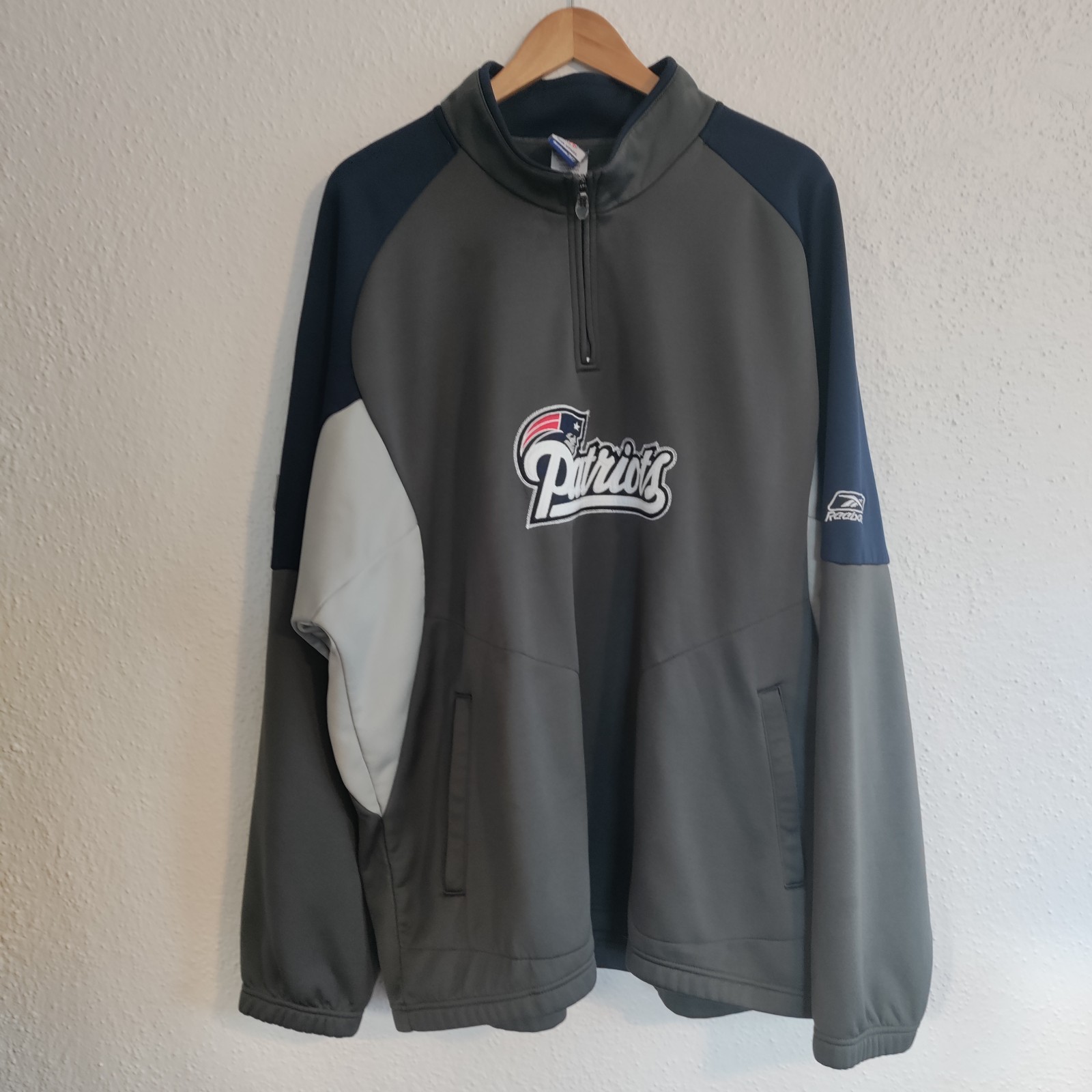 NFL Reebok New England Patriots Pullover Jacket Apparel Size 2X