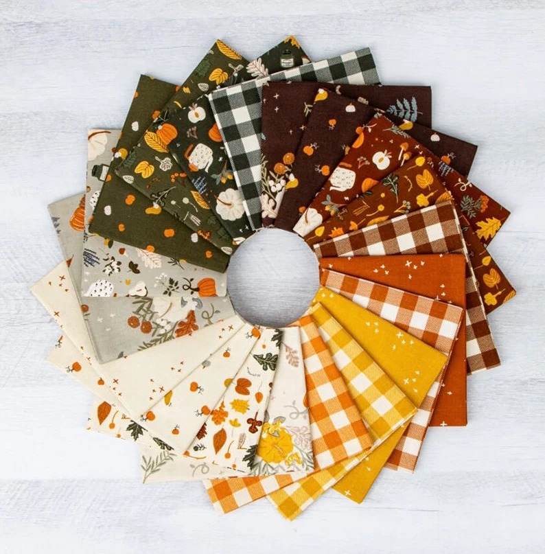 Pumpkin Spice Fat Quarter Bundle by Simple Simon & Co for Riley Blake Designs 20