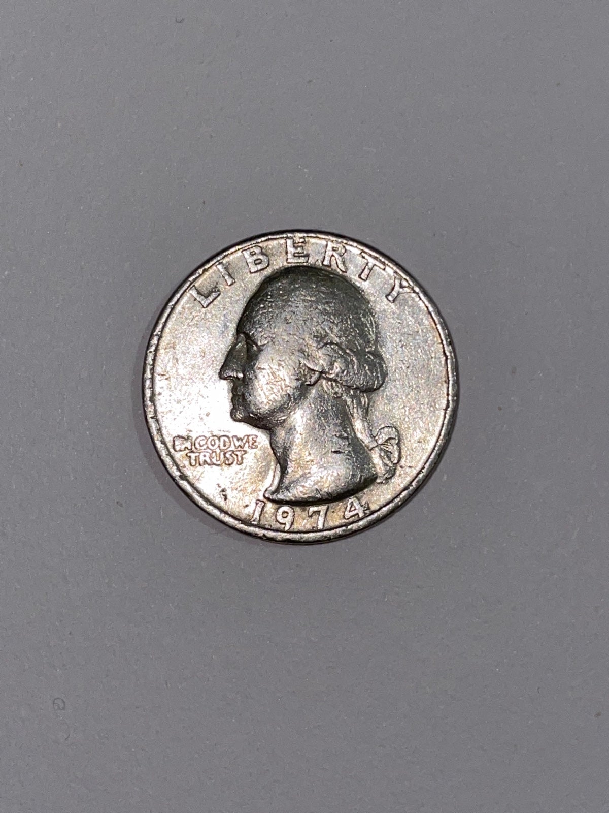 1974 no mint mark quarter