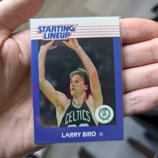1988 Larry Bird Boston Celtics Rookie Starting Lineup SLU Card NBA